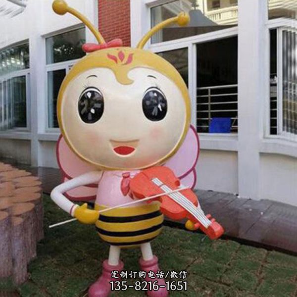 幼兒園玻璃鋼卡通公仔娃娃雕塑擺件（1）