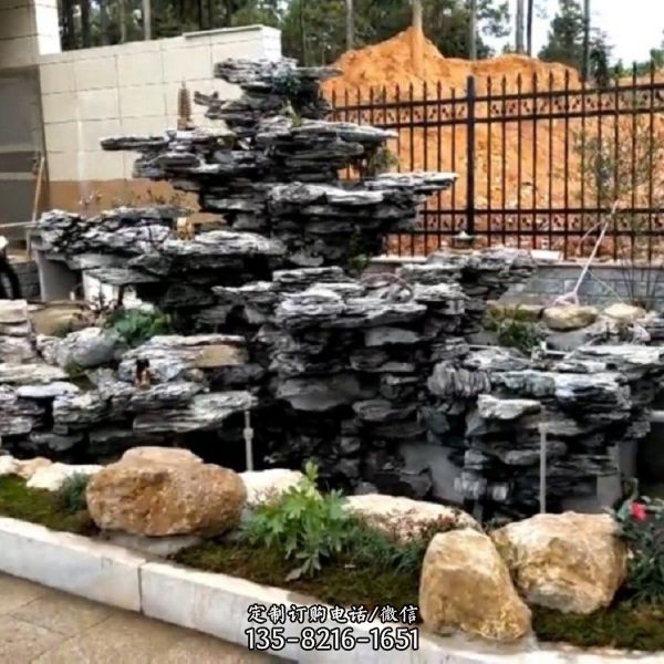 公園大型天然假山流水造型雕塑（1）