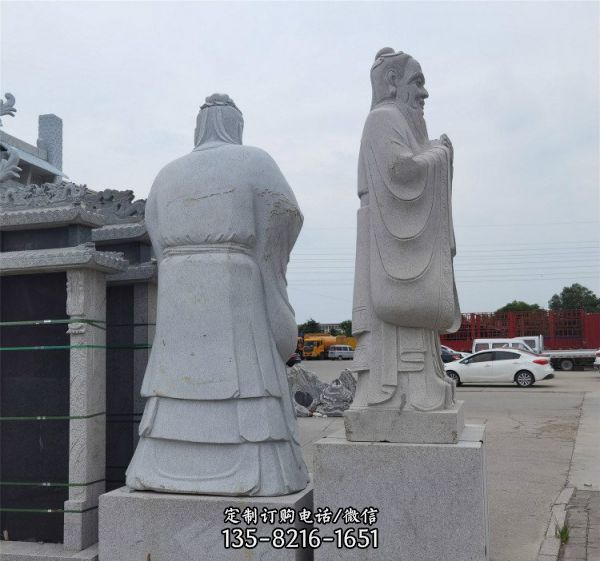 園林大理石手工雕刻觀音佛雕塑擺件（5）