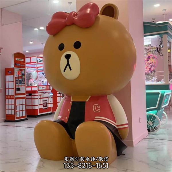 商場品牌IP玻璃鋼卡通雕塑模型 （5）