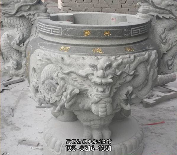 青石雕刻香爐雕塑寺廟道觀適用（2）