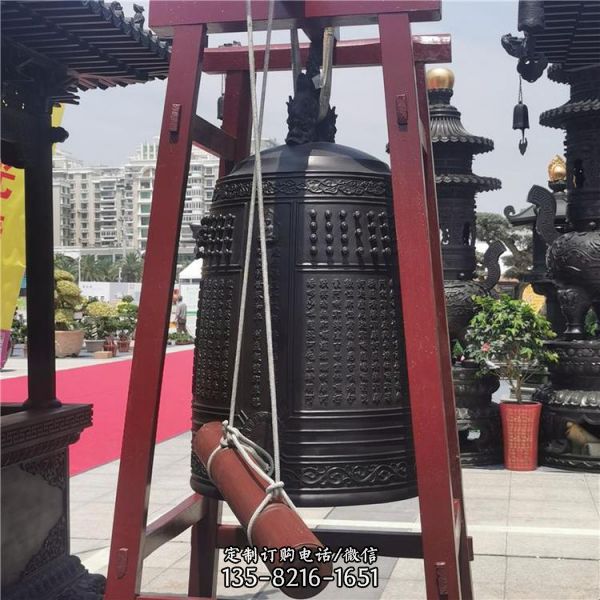 宗祠仿古鑄銅雕刻六字真言擺件（1）