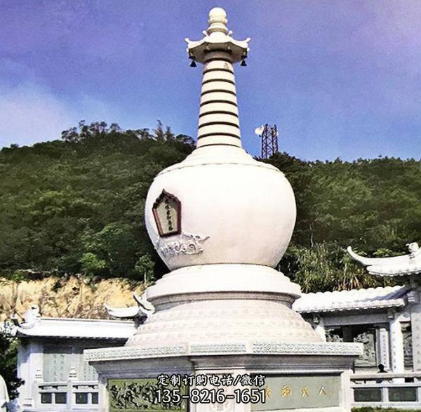 佛教漢白玉雕刻舍利塔石雕（2）