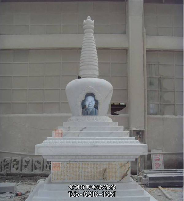 佛教漢白玉雕刻舍利塔石雕（1）