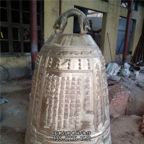 仿古做舊寺廟大型銅鐘雕塑
