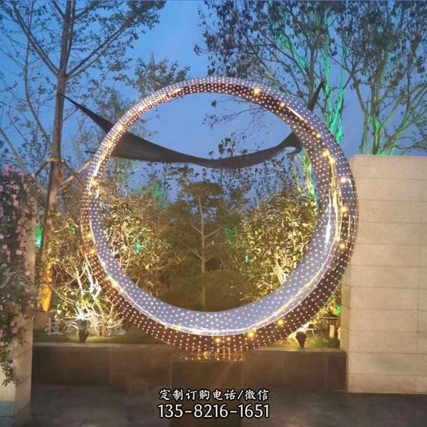 學校戶外園林藝術擺件不銹鋼抽象景觀雕塑（6）