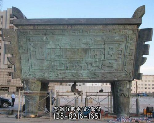 仿古做舊青銅器 寺廟庭院大型鼎雕塑（2）