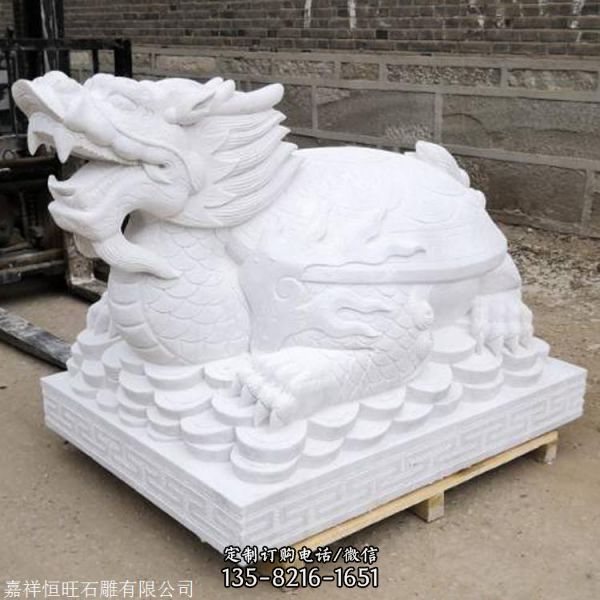 寺廟大理石石雕鎮(zhèn)宅龍龜?shù)袼埽?）