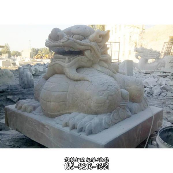 寺廟大理石石雕鎮(zhèn)宅龍龜?shù)袼埽?）