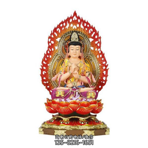 八大守護神十二生肖樹脂雕刻貼金彩繪佛像（2）