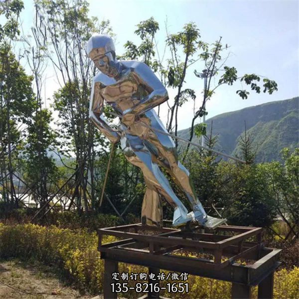 體育主題校園不銹鋼運動人物雕塑 （4）