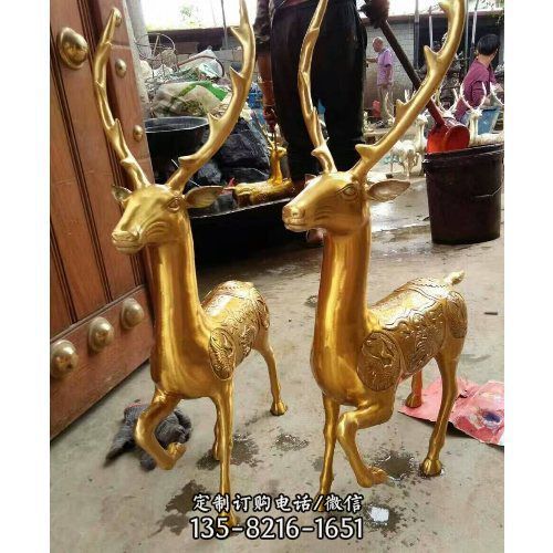 城市園林玻璃鋼噴漆動物雕塑擺件（2）