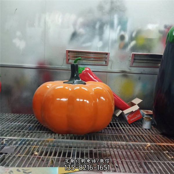 農場展示品玻璃鋼南瓜雕塑（5）