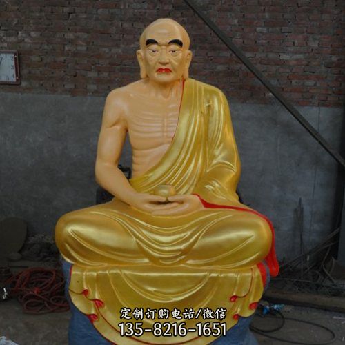 大型鑄銅彩繪十八羅漢佛像寺廟景觀雕塑擺件（3）