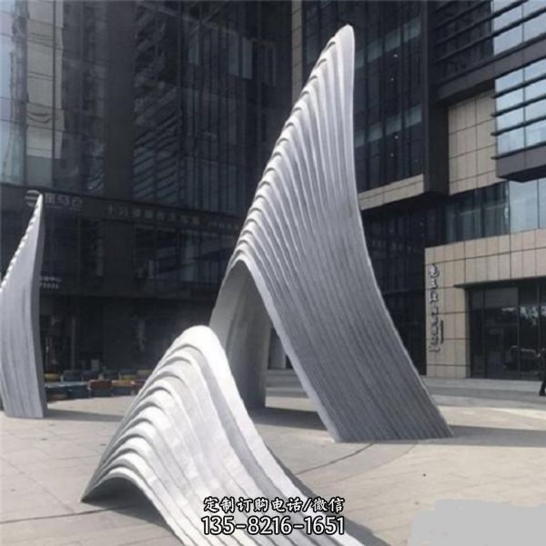 廣場水景不銹鋼抽象假山雕塑（2）