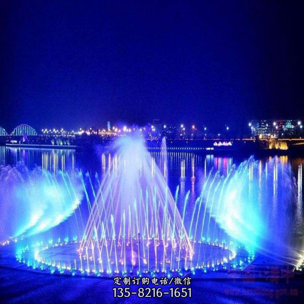 公園波光水幕投影水簾噴泉 景觀雕塑（4）