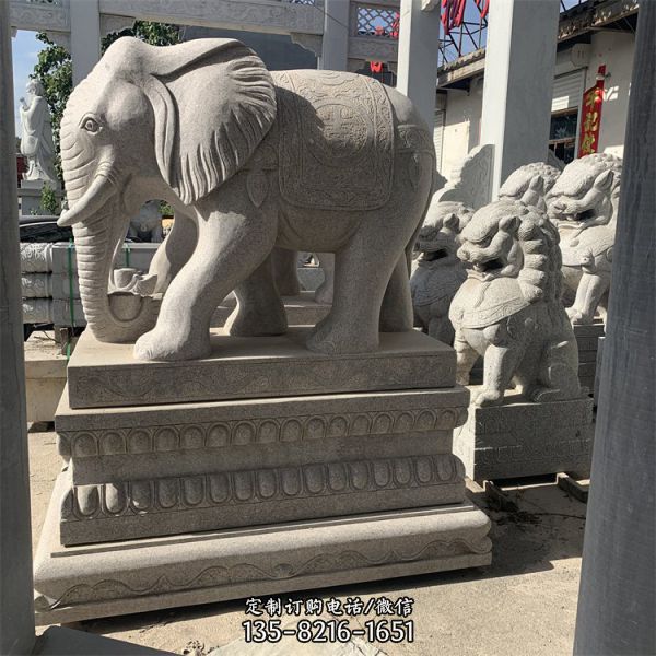 園林大型景觀石雕動物雕塑（3）
