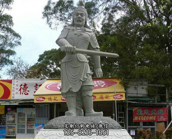 寺廟青石雕刻生肖守護神將雕像（1）
