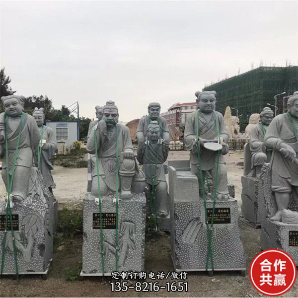 大理石花崗巖石雕戶外園林景觀二十四孝人物