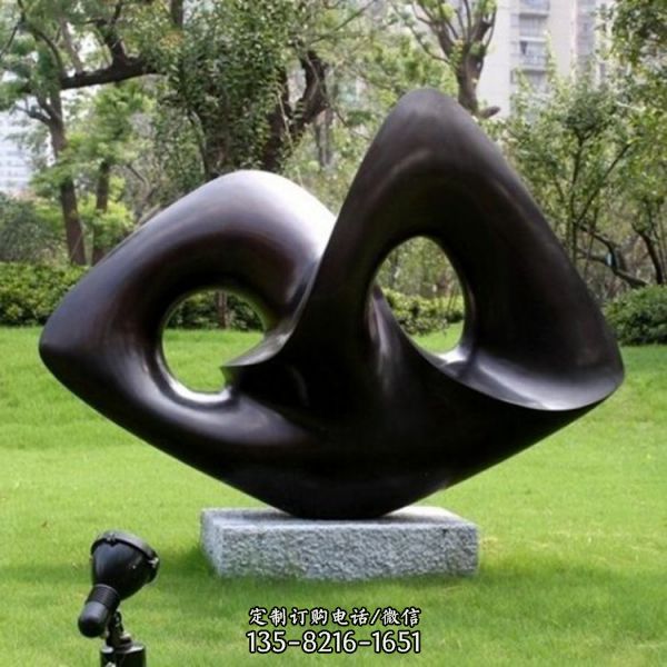  大型創(chuàng)意景觀不銹鋼異形雕塑 公園草地?cái)[件（1）
