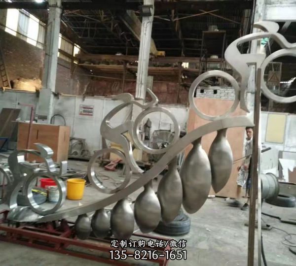 不銹鋼園林美陳藝術動物景觀雕塑擺件（4）