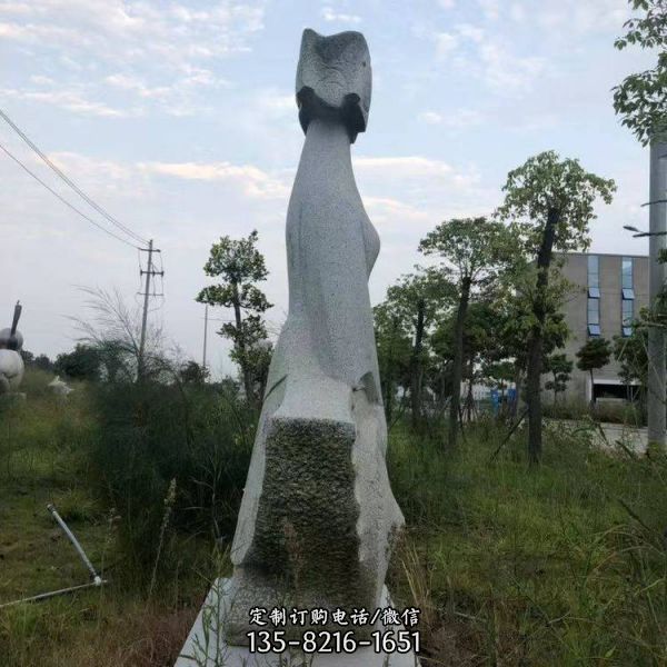 城市戶外大理石雕刻抽象人物雕塑擺件（4）