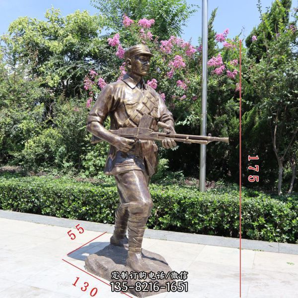 城市仿銅雕塑 玻璃鋼人物雕塑（3）