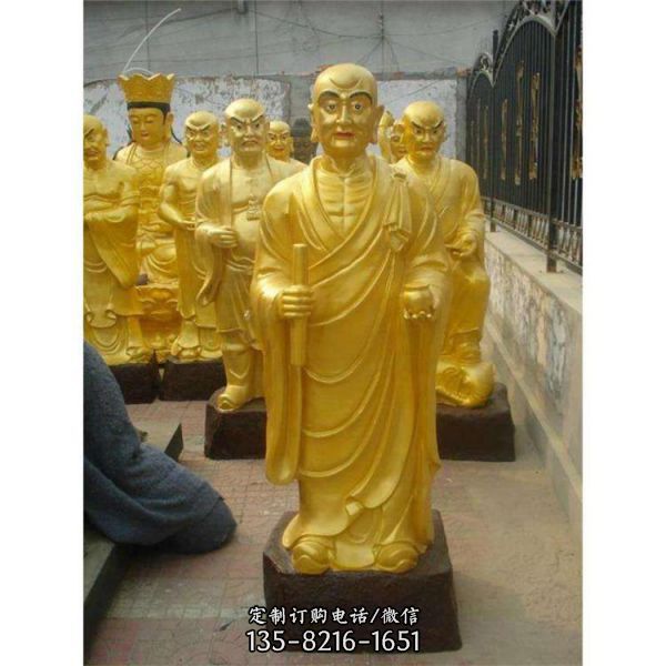  廠家直供銅佛像寺廟佛像十八羅漢雕塑（1）