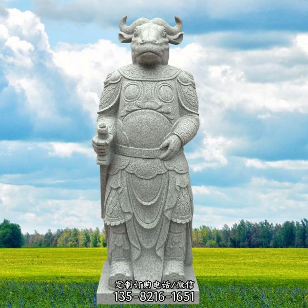 廣場石雕十二生肖景觀園林人身獸頭花崗巖裝飾擺件（2）