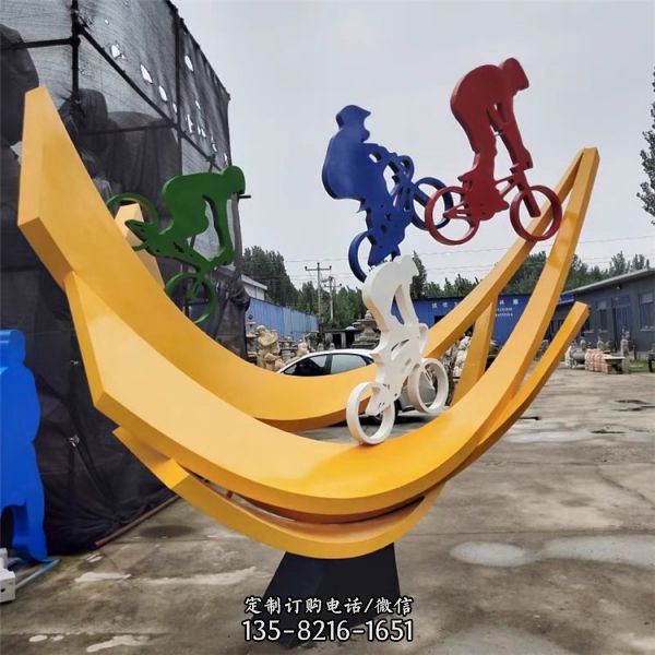 不銹鋼運動人物城市廣場景觀雕塑擺件（2）