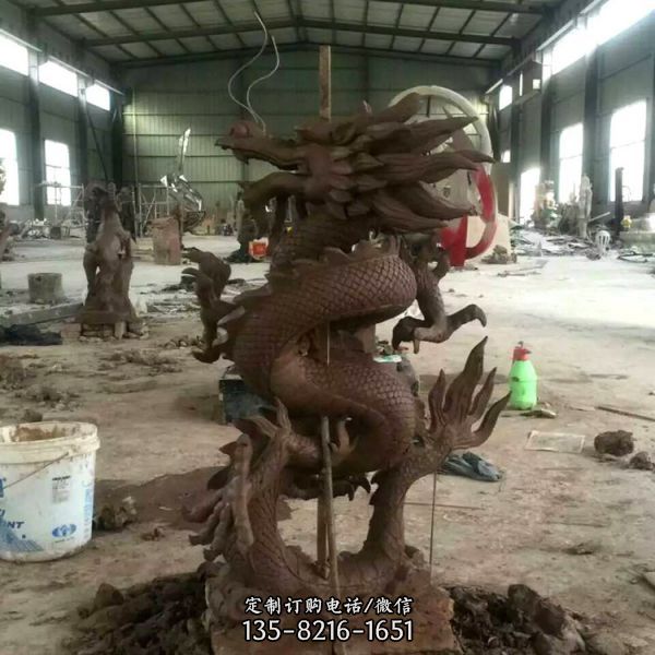 玻璃鋼仿銅十二生肖動物園林廣場擺件雕塑（1）