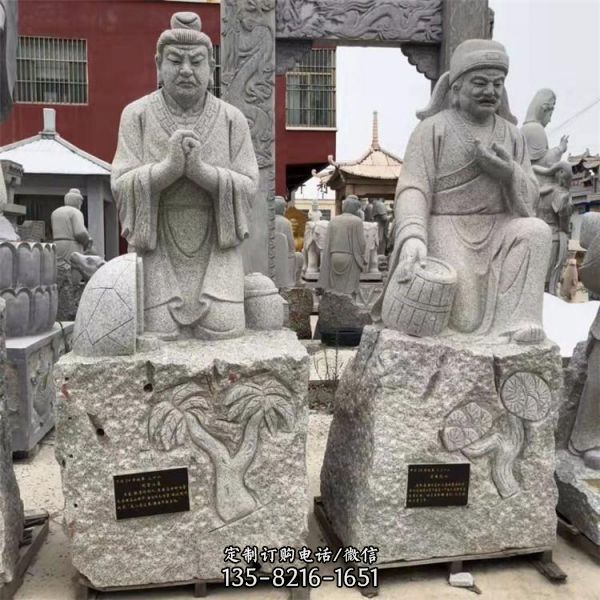 園林景觀大理石雕刻人物擺件（3）
