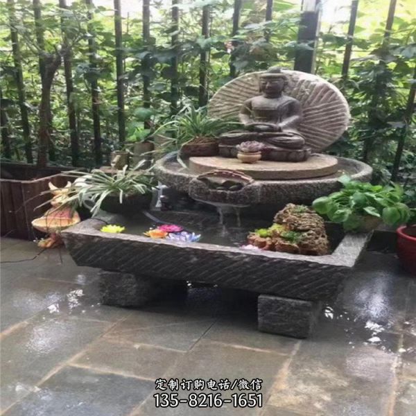 庭院 景觀養魚養花石槽擺件（2）
