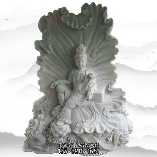 寺廟神佛如意石雕滴水觀音雕塑（1）