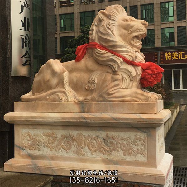 酒店門口大理石鎮(zhèn)宅辟邪石雕動(dòng)物雕塑 （3）