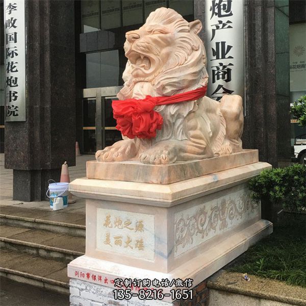 酒店門口大理石鎮(zhèn)宅辟邪石雕動(dòng)物雕塑 （2）