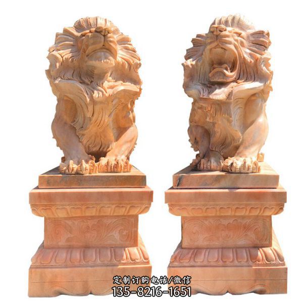 酒店門口大理石鎮(zhèn)宅辟邪石雕動(dòng)物雕塑 （5）