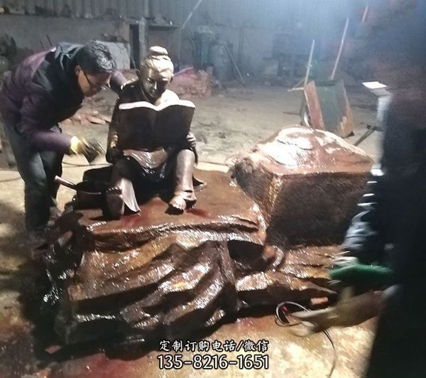 城市廣場景觀人物銅雕塑（3）