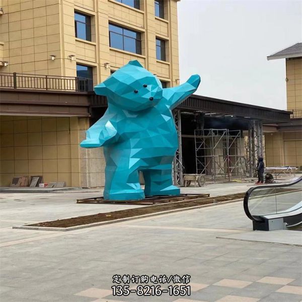戶外景觀不銹鋼抽象卡通創(chuàng)意雕塑（2）