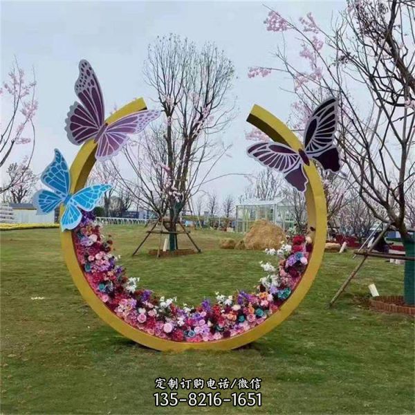 公園景觀裝飾擺件不銹鋼鏡面月亮雕塑（4）