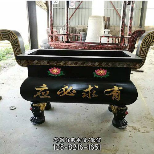 戶外景區寺廟銅雕香爐雕塑（2）