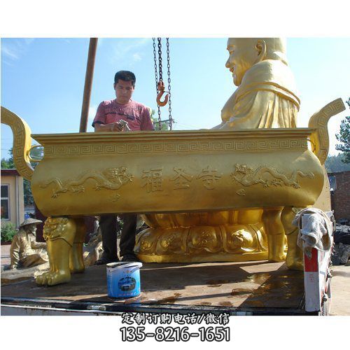 戶外景區寺廟銅雕香爐雕塑（1）
