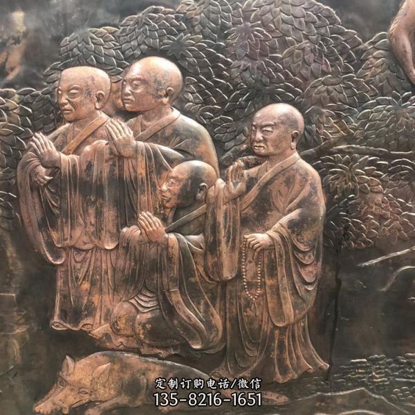 大型寺廟觀音佛像制作 鑄銅鍛銅浮雕壁畫雕塑（2）