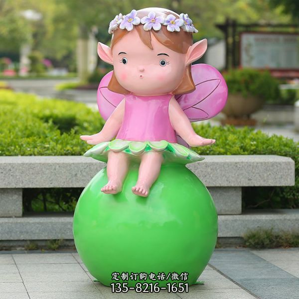 美陳園林景觀裝飾小品落地擺件 戶外卡通花仙子雕塑 （2）