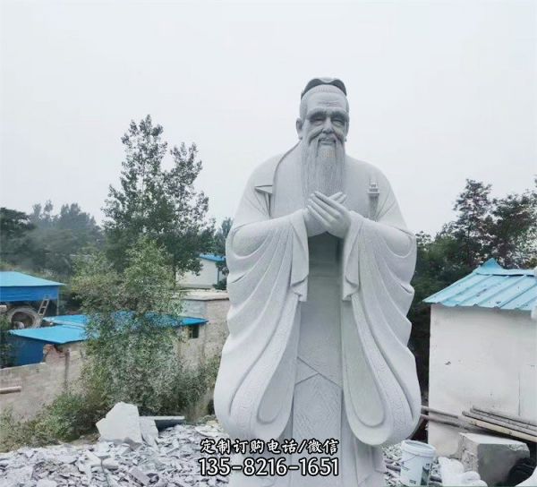 漢白玉石雕 園林景觀古代人物雕塑 （3）
