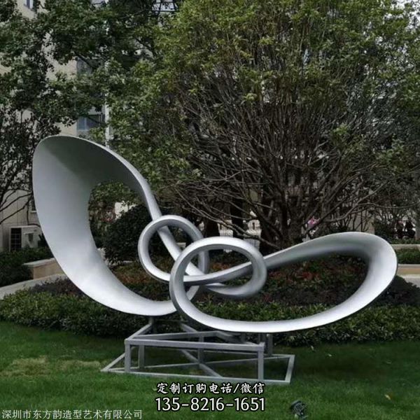 不銹鋼園林小品定制抽象戶外景觀雕塑（2）