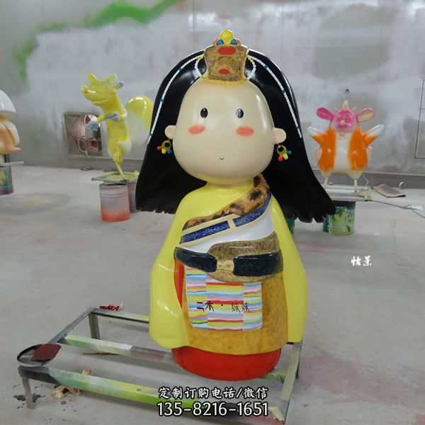 兒童樂園玻璃鋼卡通彩繪公仔擺件（3）