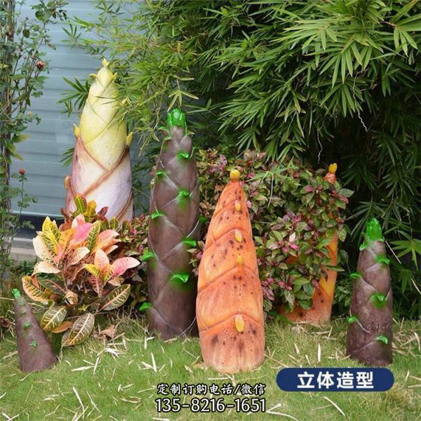 玻璃鋼瓜果植物造型小區(qū)綠地景觀雕塑小品（1）
