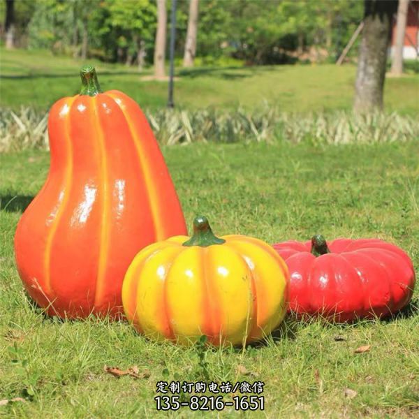 玻璃鋼瓜果植物造型小區(qū)綠地景觀雕塑小品（4）