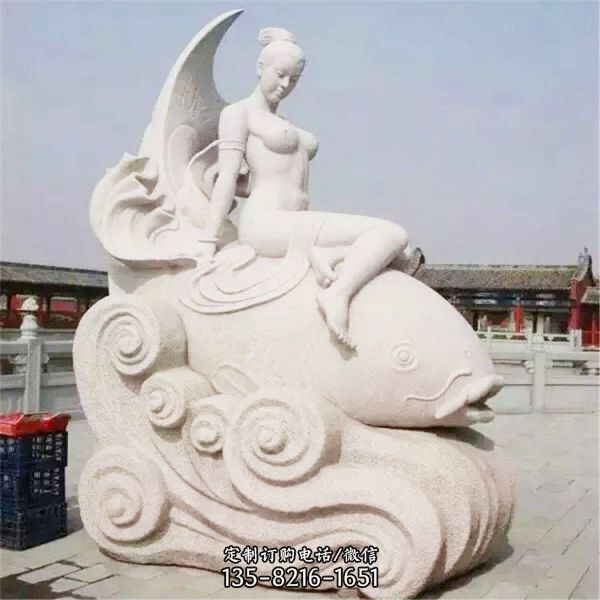 寺廟大型大理石佛像雕塑擺件（1）